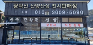 전관장홍삼전민점전시판매장 | 광덕산 산양산삼 전시판매장