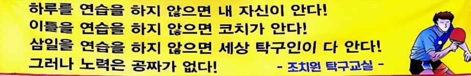 조치원탁구교실