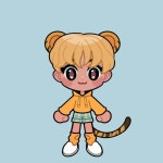 #엔트리 #메리마 의 #프사메이커 💕 코디 04 귀여운 #호랑이 컨셉의 자캐 만들기>__<!!🐯 #자캐만들기 #캐릭터만들기 #그림그리기