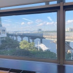 #오늘여기클립 한강뷰 카페같은 이곳은, 책보거나 공부하기 좋은 #광진정보도서관 시설깨끗하고 좋음!