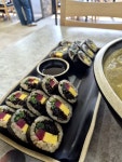 찐칼국수&김밥 | #오늘클립챌린지 #보말칼국수 #톳김밥 #궁채김밥