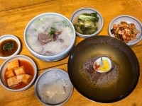 우돈축산돈곰탕,북극냉면 | #오늘의점메추 뽀얗고 먹을수록 고소한 #한우곰탕 그리고 제주산 백프로로 만든 탄력있는 평양냉면 #우옥 #클립챌린저