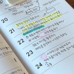 다이어리 알록달록하게 쓰기🤭 #다이어리 #기록 #손글씨자랑