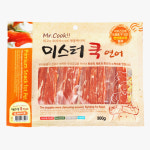 미스터쿡 말랑한 대용량 강아지 사사미 간식 오리 큐브, 300g, 3개 : 루니펫