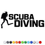 스쿠바스티커 SCB006 SCUBA DIVING 스쿠버다이빙 데칼스티커 스킨스쿠버 스노클 : 캠프싸인