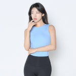 뮤즈마인 마롱 뒷트임 기능성 슬리브리스 - 폴댄스 상의 폴웨어 요가복 필라테스 헬스 테니스 홈트 등산 발레 수영복 비치웨어 : 뮤즈마인