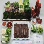 해초과메기망경호탄점 | 포항 구룡포 꽁치 과메기 해초 야채 세트 유명한 현지인 맛집 : 사자수산
