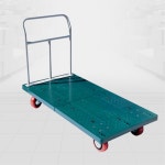 물류창고 배송물류 카트 130x65cm 고무패킹 특대형 운반카트 업소용 매장 짐수레 밀차 : 비앤필즈