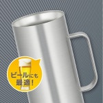 THERMOS 써모스 진공단열 맥주잔 600ml JDK-1000 스테인리스 : 바다건너몰