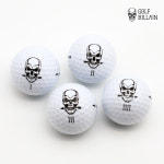 골프빌런 BILLAIN-B 12구 화이트 3피스 아이오노머 요즘대세골프공 스컬 해골 skull : 골프빌런 대구경북총판