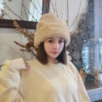 고양이귀모자 귀여운 무지 뽀글이 겨울 캣 비니 : 중드굿즈몰