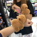 카피바라 허그해BARA 팔찌 포옹 손목 애착 반려 스냅 밴드 : 아트조이