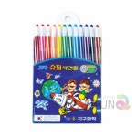 펜시슈퍼자판기 | 데이비 지구 슈퍼 색연필 12색 팬시문구 미술용품 색연필문구점 : 데이비유통
