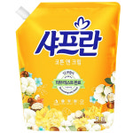 샤프란 코튼앤크림 리필형 2100ml, LG생활건강 2.1L 섬유유연제 세탁보조제 : 지누지누