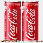 코카콜라가요방 | 코카콜라245 코카콜라업소용 코카콜라 PC방 노래방 슬릭 245ml x60캔 30캔x2박스 : 챔코