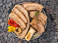 얼음명가,제주흑도야지 | 프리미엄 제주 흑돼지 홍도야지 냉장 흑오겹살 흑목살 500g : 홍도야지