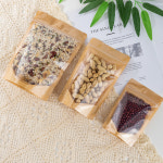 스탠드 지퍼백 커피 원두 소분 봉투 사료 크라프트 10x15cm 50매 : Symbiosis
