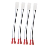 발리클루드 4pcs 스피커 하네스 자동차 전선 커넥터 부속품 구리 케이블 트럼펫 화이트 : 베르45