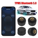 외부 타이어 압력 모니터링 시스템 안드로이드 및 IOS 자동차 타이어 압력 센서 TPMS 휴대폰 앱 디스플레이 블루투스 5.0 : rebuy