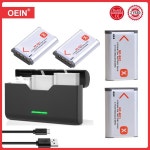 충전기 박스 포함 배터리 팩 TF 카드 스토리지 소니 NP-BX1 NP BX1 배터리 HX300 HX400 HX50 HX60 GWP88 AS15 ZV-1FW 1860mAh...