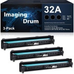 32A 드럼 유닛 3팩25000페이지드럼 HP CF232A 이미징 교체 레이저 프로 M118 M203 시리즈용 블랙 MFP M148 M149 M227 시리즈 프린터토너...