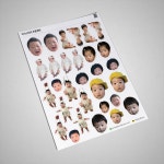 스티커 주문 제작 아기 사진 강아지 로고 캐리어 방수 노트북 카드 도무송 네임 용지 굿즈 : 카밍순제작소
