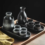 라월세라믹 | 선재상점 사케도쿠리 도쿠리병 정종잔 독구리 워머 라월-대형 주기 6종 세트 : 선재상점
