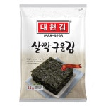 대천유통감성커피문화전당점 | 대천김 살짝구운김 11g×10봉 어린이 반찬 : 마인유통