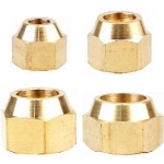 Brass Flare Nut Fit Tube OD 681012mm Female M12x1.25 M14x1.5 M16x1.5 M18x1.5 Connector Air Tool Fi : 하우리샵10