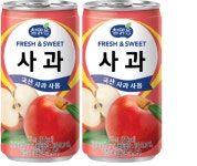 국산 과일음료 대일 참맑은 사과 175ml x 60캔(30캔x2박스) 간편한 캔포장 : 구쿠다스