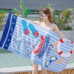 대형 비치타올 큰수건 비치 바디 수영 타올 타월 극세사 물놀이 수건 성조기 : 유니월드101
