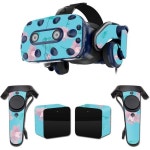HTC 바이브 프로 VR 헤드셋과 호환되는 마이티스킨 스킨 - 워터 플라워 | 보호 내구성 독특한 비닐 데칼 랩 커버 쉽게 적용 제거 및 스타일 변경...