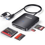 SD 카드 리더 Beikell 4 in 1 듀얼 커넥터USB USB C CMicro 메모리 OTG 어댑터 SDSDHCSDXCMMCMicro SDXCMSMS ProCF 지원 Wi : 베르29