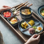 라월세라믹 | 일본 가정식 식기 브런치 일식 접시 혼밥식기 1인용 혼밥 반상 A : 에이스인터스토어