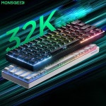 MONSGEEK FUN60 Max 마그네틱축 게이밍 기계식 키보드 무선 3모드 듀얼 8K RGB버전 현광마그네틱축 : 공감두배