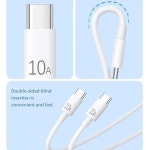 오십일 히비 | 고속 충전기 PD 듀얼 USB C에서 C 타입 고속 충전 케이블 삼성 Mi용 범용 전송 와이어 코드 120W 10A : 글로벌픽업스