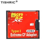 엘앤에스컴 | TISHRIC Micro SD TF-MicroSDHC 용 CF 카드 어댑터-컴팩트 플래시 유형 I 메모리 카드 리더 변환기 카메라 용 : 원스탑마켓스