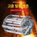 건물 탈출 사다리 화재 인명구조 와이어 알루미늄 40 피난 건물화재 줄 비상용 구조 : 양천사장