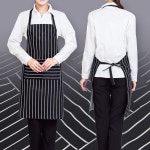 블랙줄무늬 앞치마 주방 청소 식당 미술용 미용실 보육교사 어린이집 : 리빙천마켓