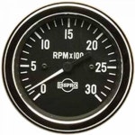 타코메타 타코미터 차량용 회전 속도 3.375인치 크롬 전기 03000RPM : 셀렉타