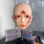 메이크업 연습 머리 마네킹 미용 실기 자격증 훈련 모형 성숙형-지지대 포함 : 티에스커넥트24