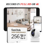으노(UH)컴퍼니 | SanDisk 고내구성 마이크로 SD 카드 4K UH MicroSDHC 32GB V30C10 MicroSDXC 64GB 128GB 256GB 대시 카메라용 메모리 : 더블유컴퍼니P