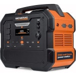 지비태양광1호 | 리튬 이온 배터리가 장착된 Generac 2106Wh 휴대용 발전소 - 깨끗하고 무공해 전원 - 무선 충전 패드 및 컴팩트한 디자인 - 캠핑 RV 실내외...