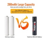 SOSHINE 코리아 | Soshine 10440 280mAh 충전식 배터리 3.2V AAA LiFePO4 배터리 손전등 장난감 라디오 소형 팬 레코더 용 1000 사이클 : 셀링트립마켓