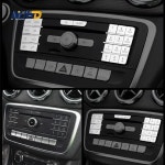 ㈜보톤코리아 | 벤츠 GLA X156 CLA C117 A B 클래스 W176 W246 센터 콘솔 CD 멀티미디어 버튼 데칼 트림 인테리어 스티커 호환 : 소원-mall