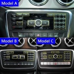 ㈜보톤코리아 | 벤츠 GLA X156 CLA C117 A B 클래스 W176 W246 센터 콘솔 CD 멀티미디어 버튼 데칼 트림 인테리어 스티커 호환 : 소원-mall