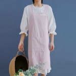 디에스엘식당 | 연못시장 어린이집 유아 원피스형 앞치마 주방용 카페 넓은 어깨끈 주머니 : 연못시장