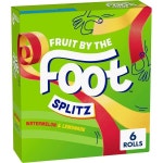 웰빙프룻 | Fruit by the Foot 롤업 젤리 프룻 바이 더 풋 스플리츠 과일 맛 스낵 수박과 레모네이드 6롤 4.5온스 : 세달은