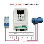 AC 모터 속도 조절기 220V VFD 1.5KW 2.2KW 4KW 단상 인버터 2hp3hp 주파수 변환기 드라이브 스핀들 제어 : 다팔자상점