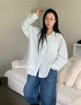 마이핏스튜디오PTEMS부천신 | (세일/아이당일)SNTA 러브마이산타 그레잇셔츠 스트라이프 루즈핏 셔츠 마벨스튜디오 : 마벨 스튜디오